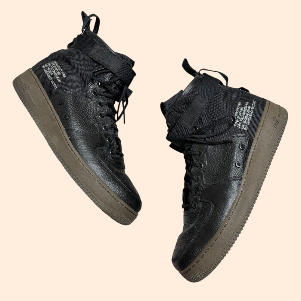 Nike SF Air Force 1 Mid Black Dark Hazel